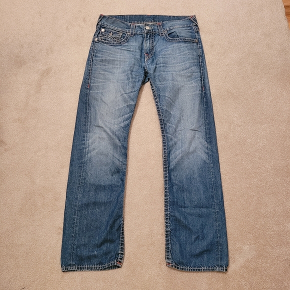 TRUE RELIGION Straight Natural Big T Men's Jean - Picture 7 of 12